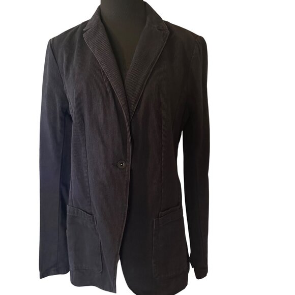 Banana Republic black corduroy blazer jacket size 10 - Picture 4 of 7
